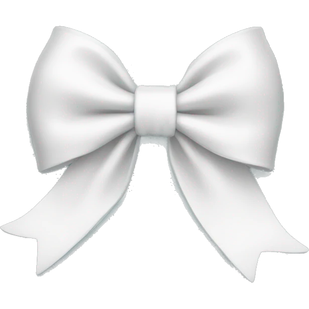 White bow emoji