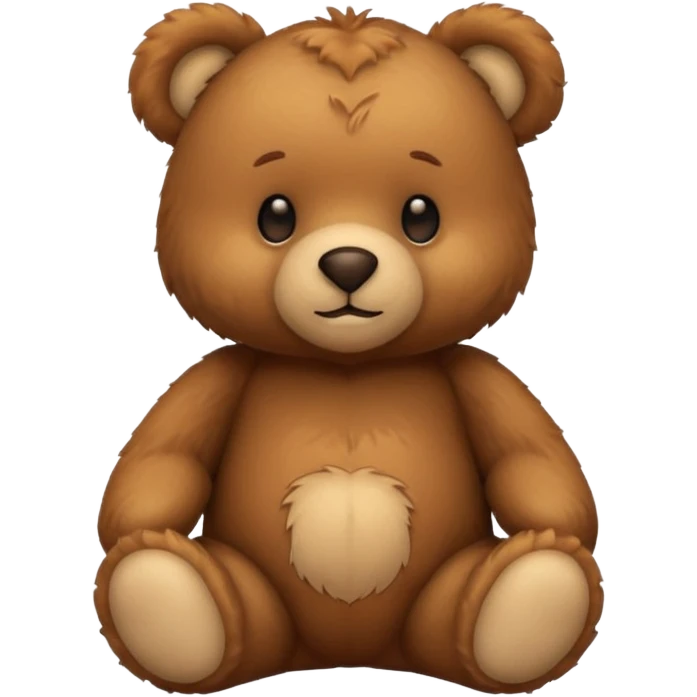 Brown teddy emoji