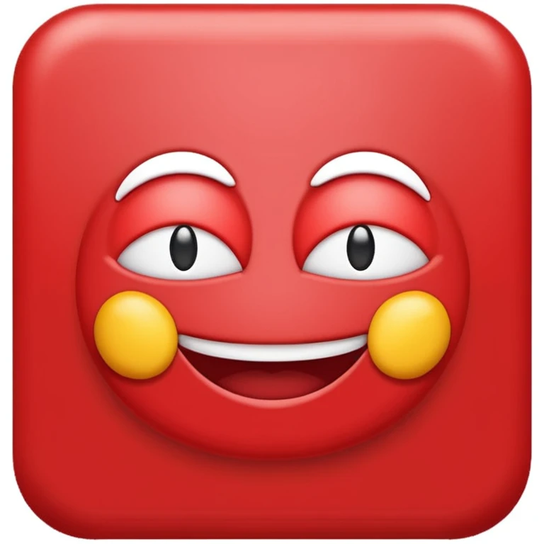 emoji with the word 'Mall' in simple, easy-to-read style, white text on red background emoji
