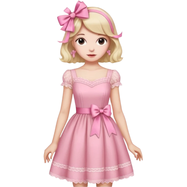 Coquette aesthetic pink emoji