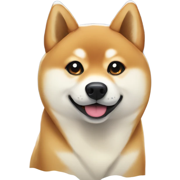 Shiba inu in the snow emoji