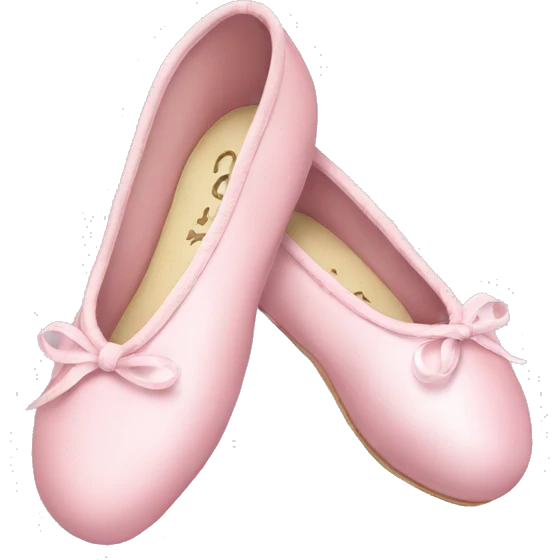 light pink christmas ballet shoes emoji