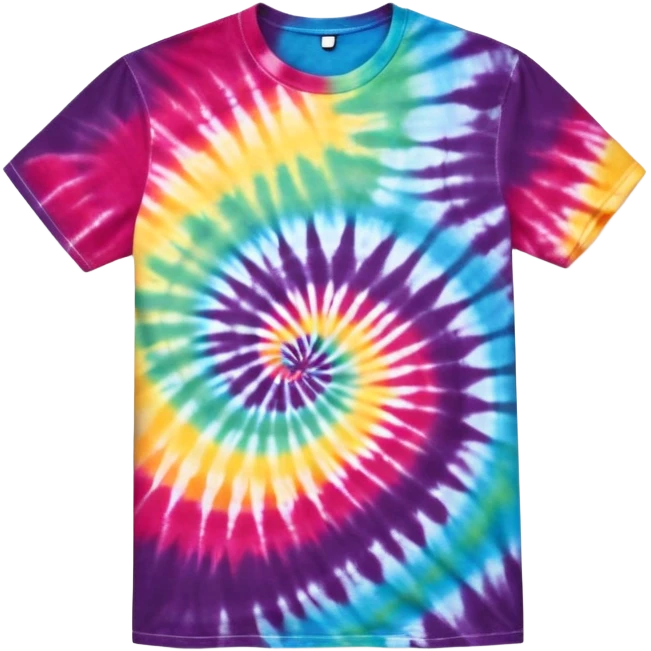 1990’s dark tie dye shirt emoji
