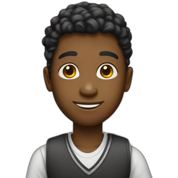 Smart boy of fifth grade emoji