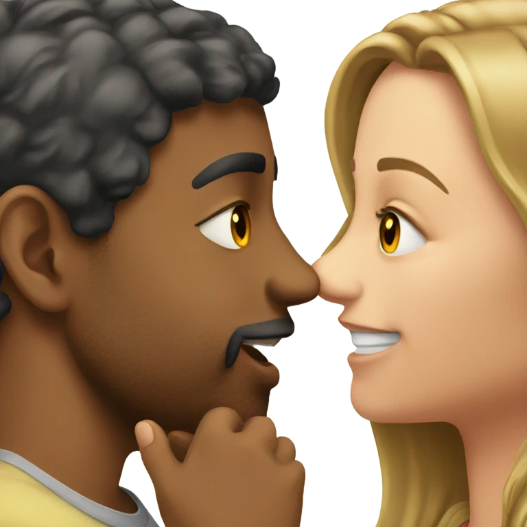 Guy kiss girls forehead  emoji