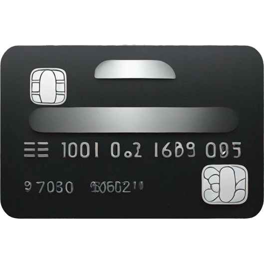 black credit card emoji