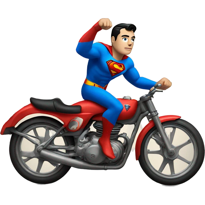 Superman on a bike  emoji