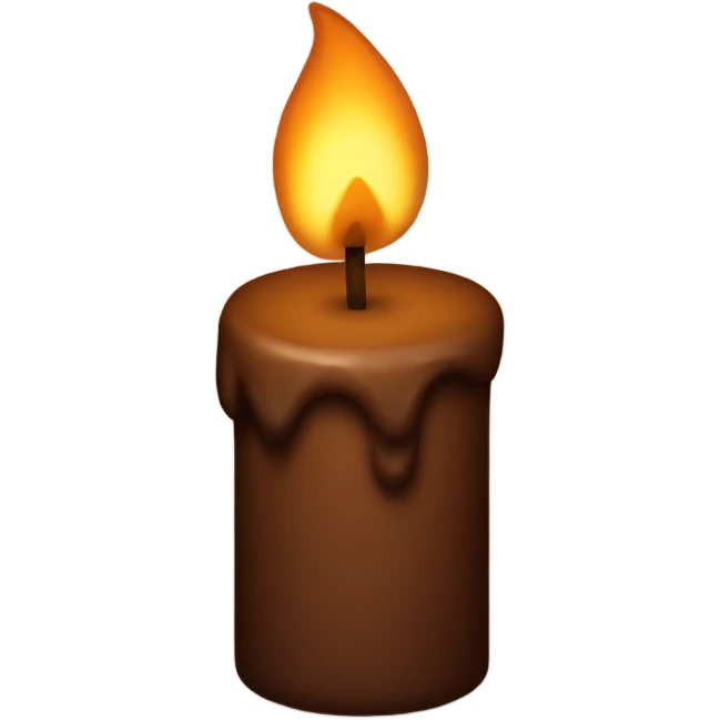 brown candle emoji