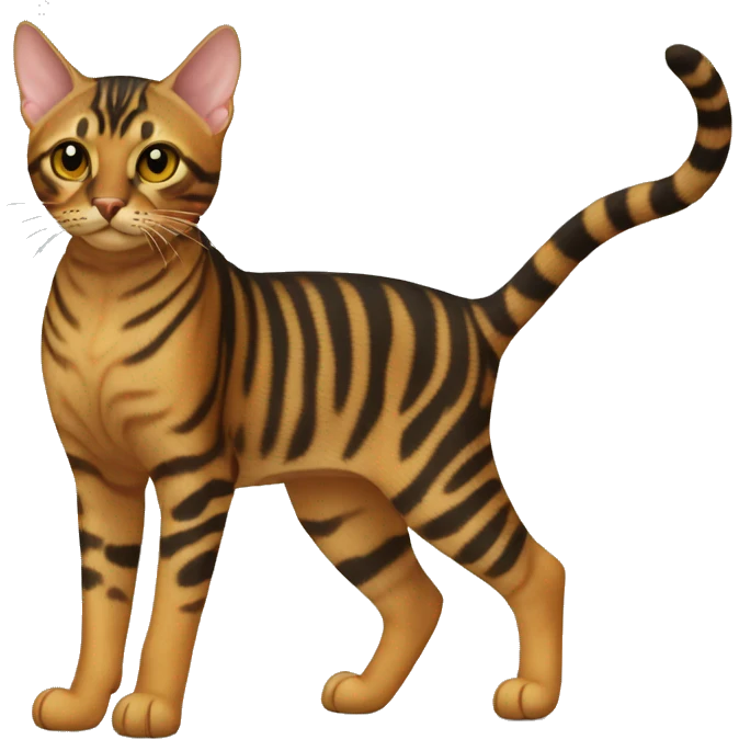 Toyger Cat Breed Full Body emoji