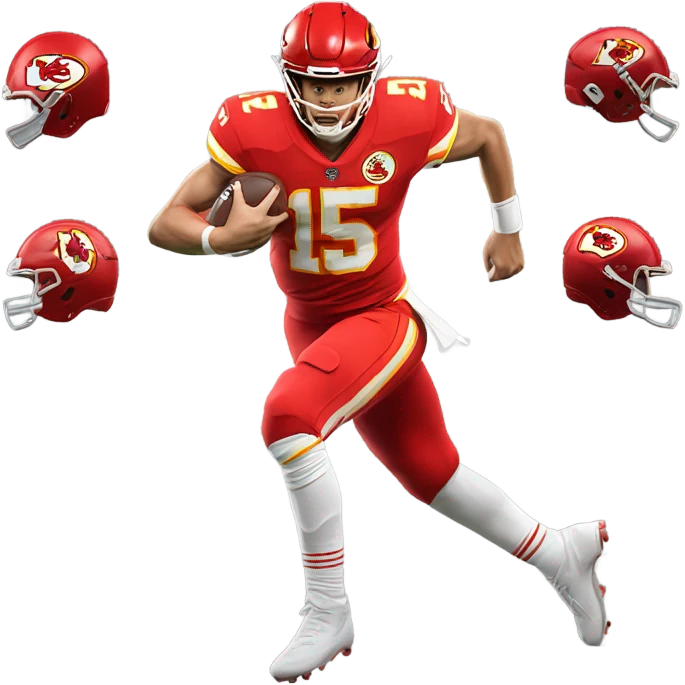 Patrick Mahomes getting tackled emoji