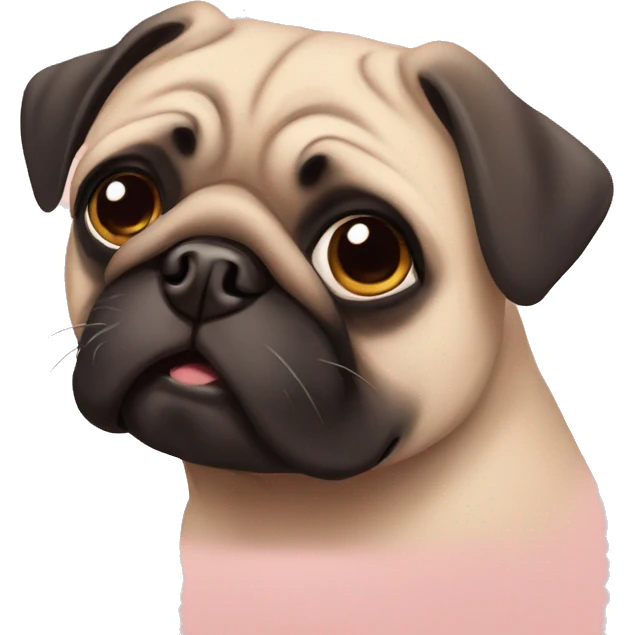 pug in love emoji