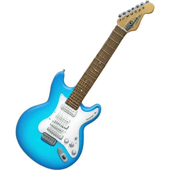 soft blue guitar emoji