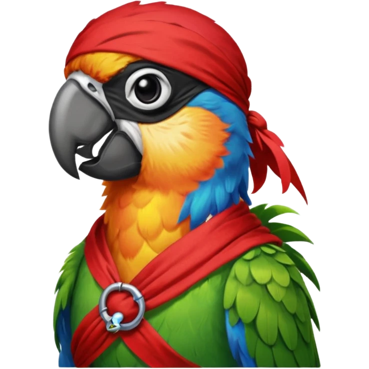 pirate and parrot emoji