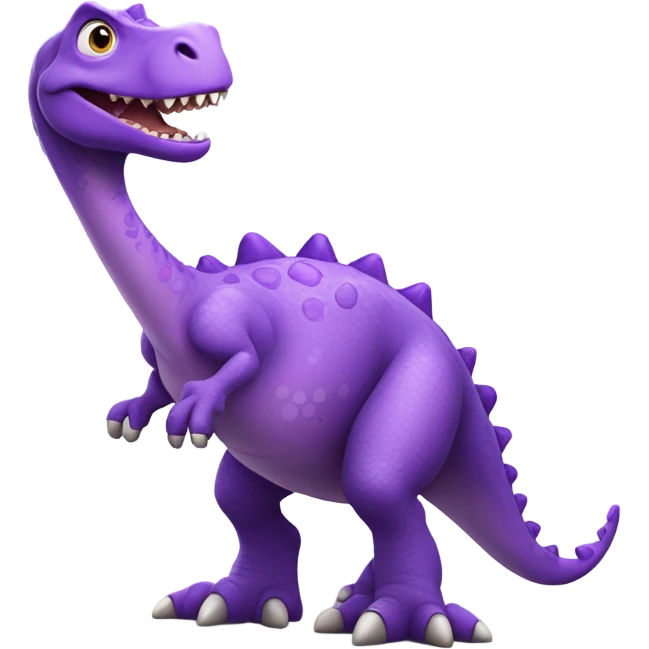 Purple dinosaur  emoji