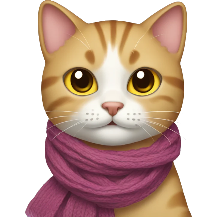Cat with a scarf  emoji