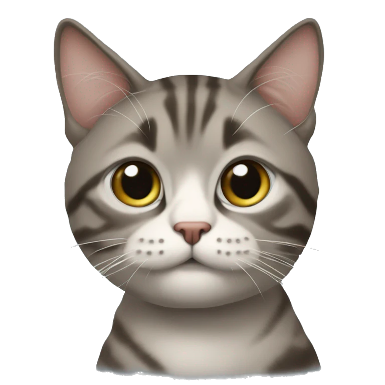 Рыжая милая кошка emoji