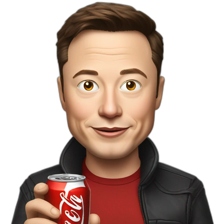 elon musk drink coke emoji