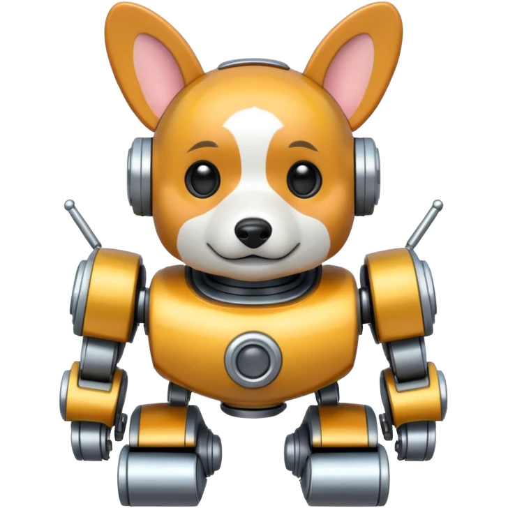 corgi robot emoji