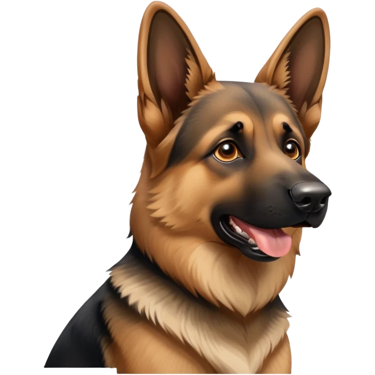 German Shepard dog barking emoji