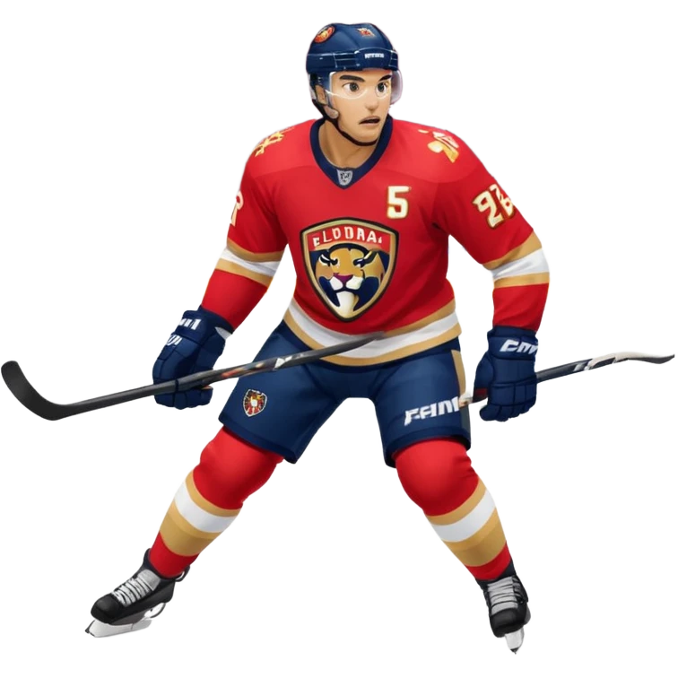 The galaxy with a with a Florida Panthers player
 emoji