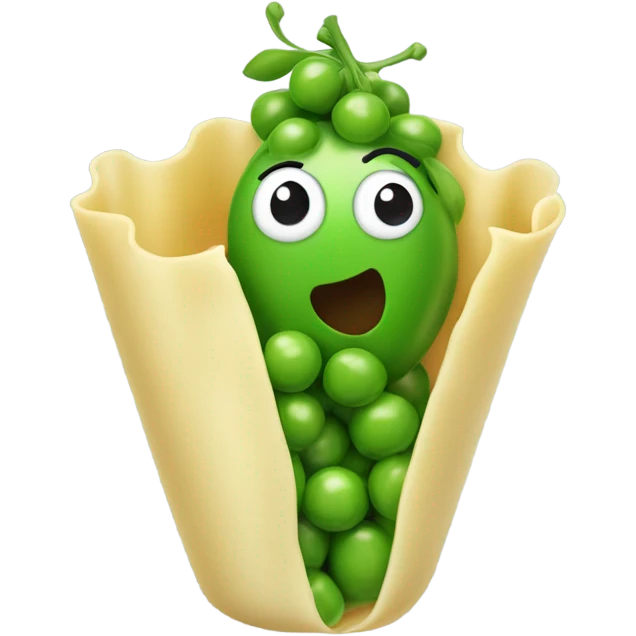 Pea in pasta emoji