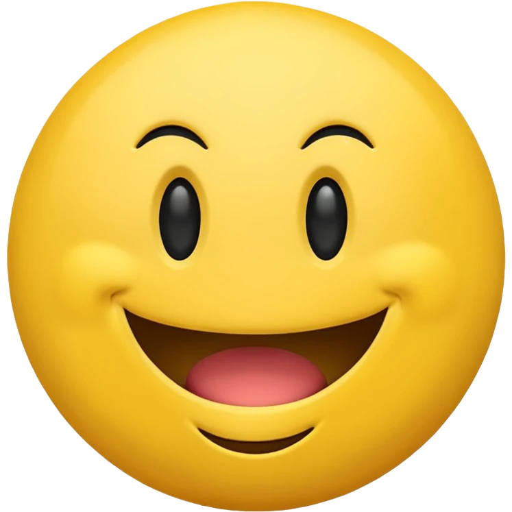 smiling emoji just like in the pacman  emoji