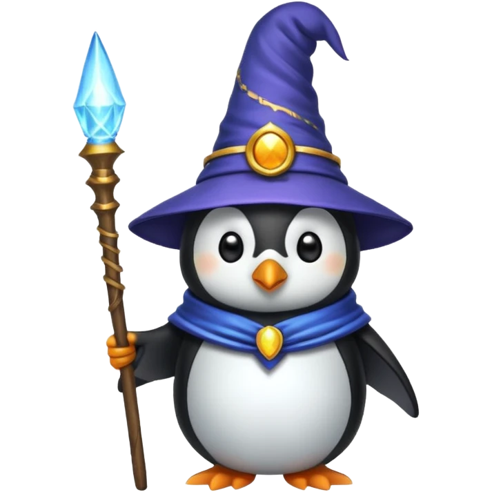 Penguin Wizard emoji
