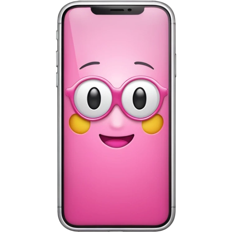 iPhone pink emoji