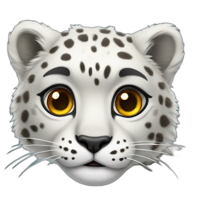 Snow Leopard Full Body emoji