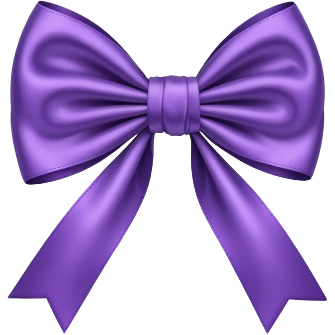 Purple bow emoji