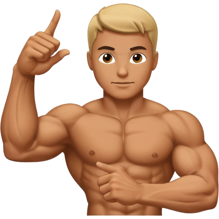 Braço forte apontado para direita emoji