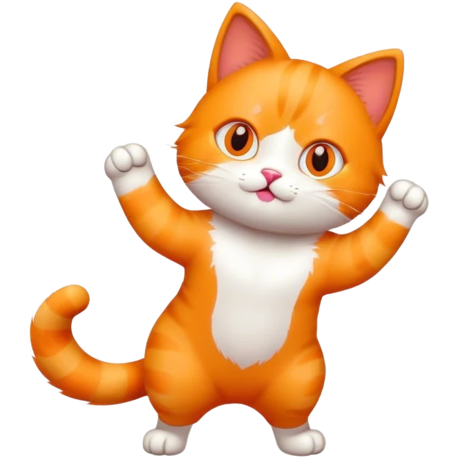 운동하는 고양이 emoji