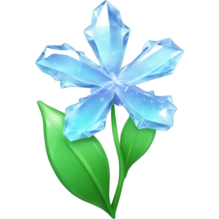 Crystal flower emoji