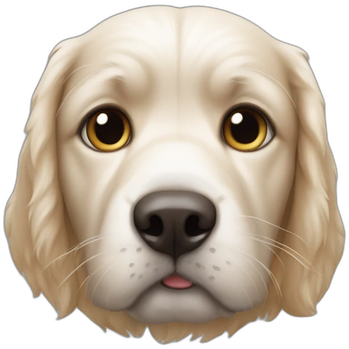 Chien sur un chat emoji