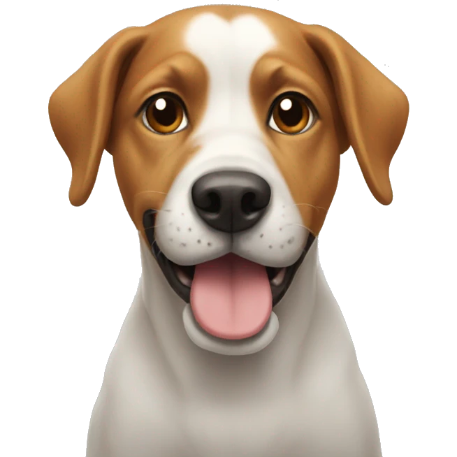Hi , dog emoji