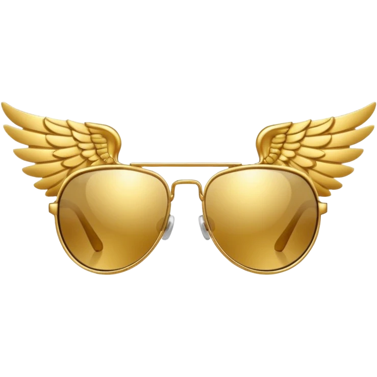 fancy sunglasses with wings emoji