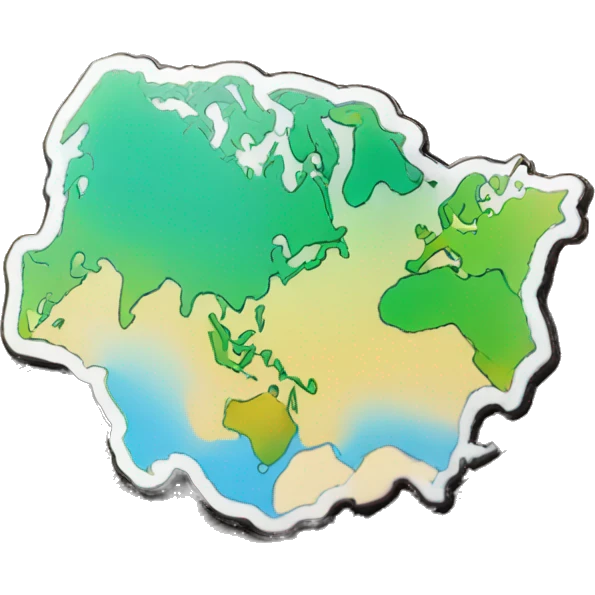 world map pins  emoji