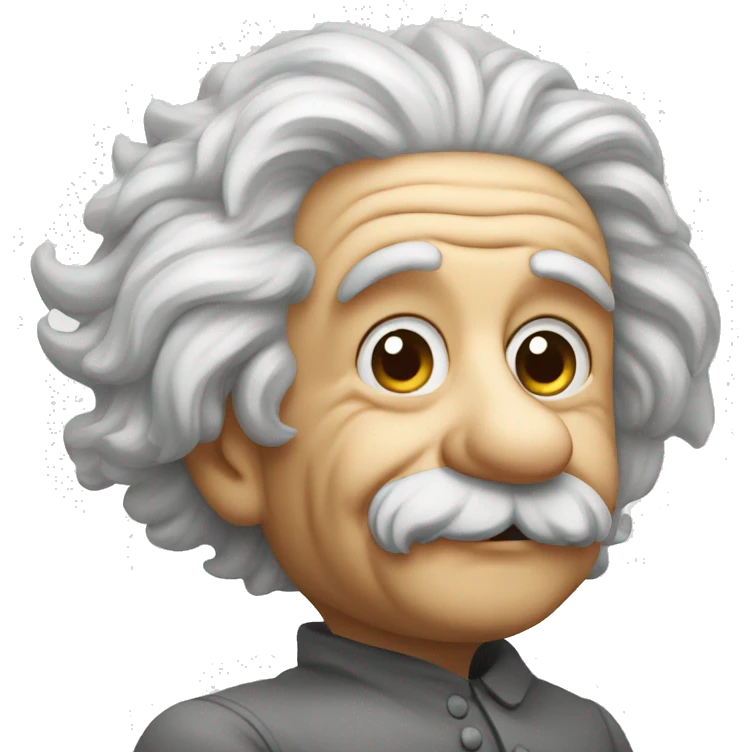 albert einstein lean on his fist emoji
