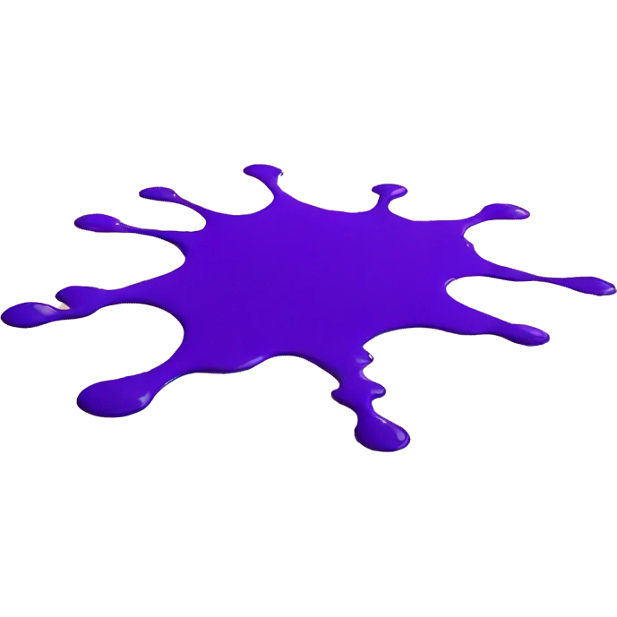 purple paint splashed on the floor emoji