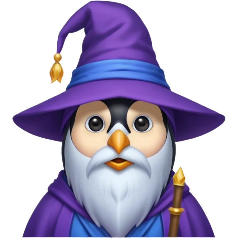 Penguin Wizard emoji