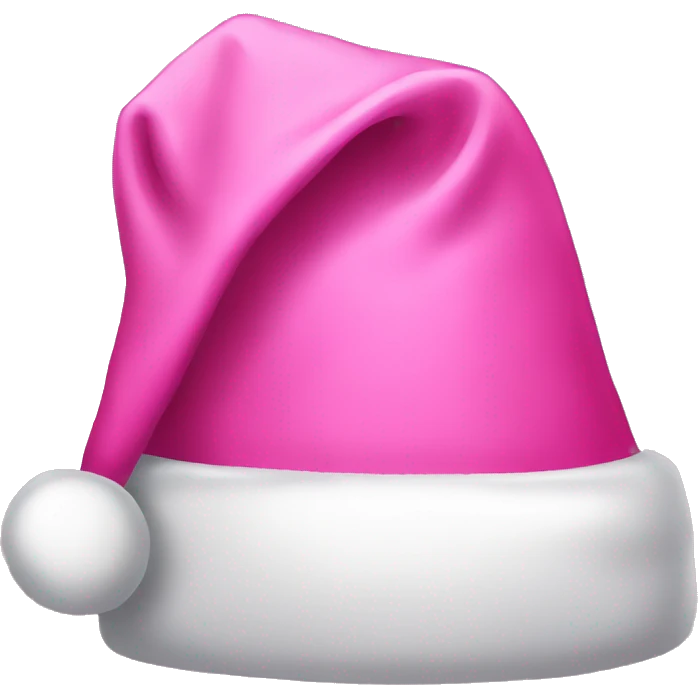 pink Christmas hat emoji