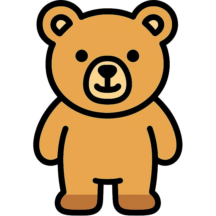 colored bear icon emoji