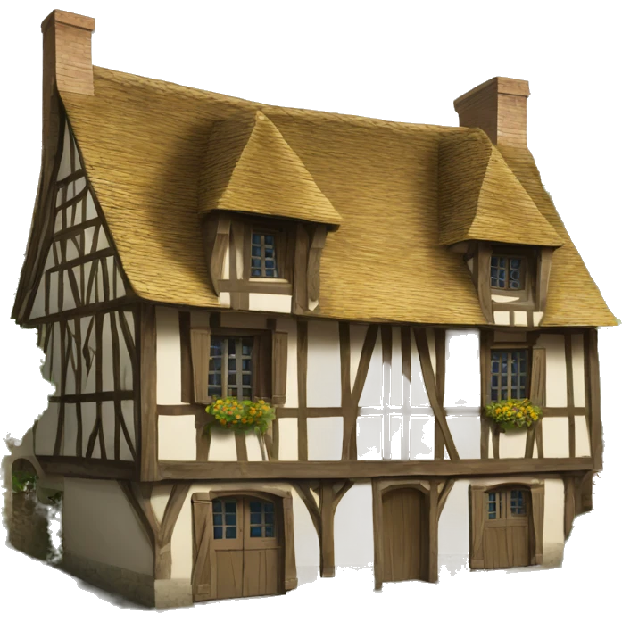 Maison  normande colombage  emoji
