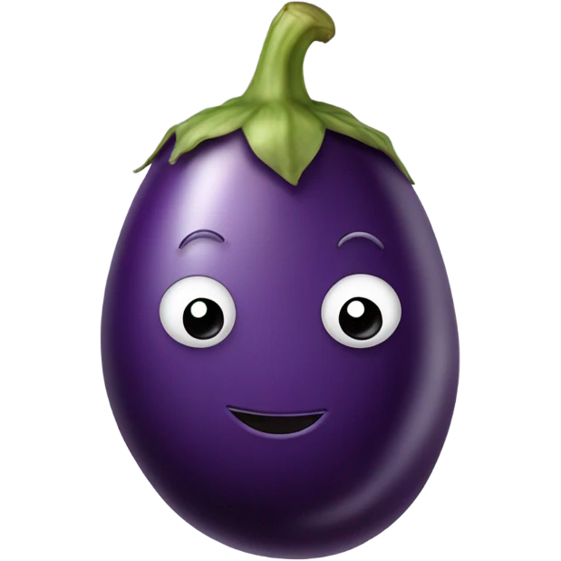 Eggplant with legs emoji
