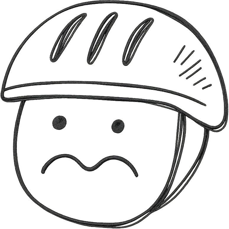 bike helmet, stupid face emoji