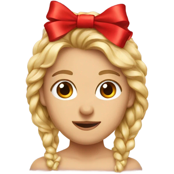 Red bow emoji