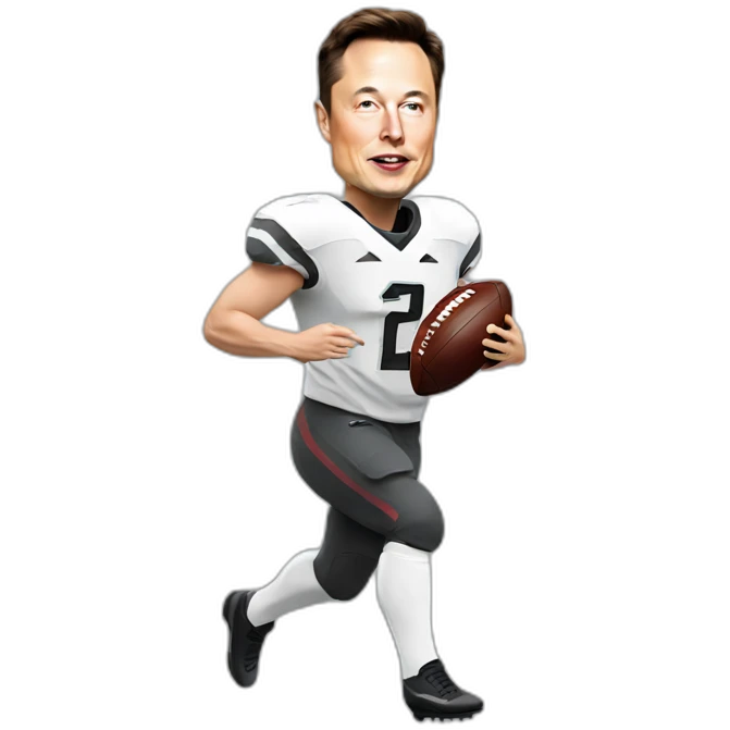 elon musk playing football emoji