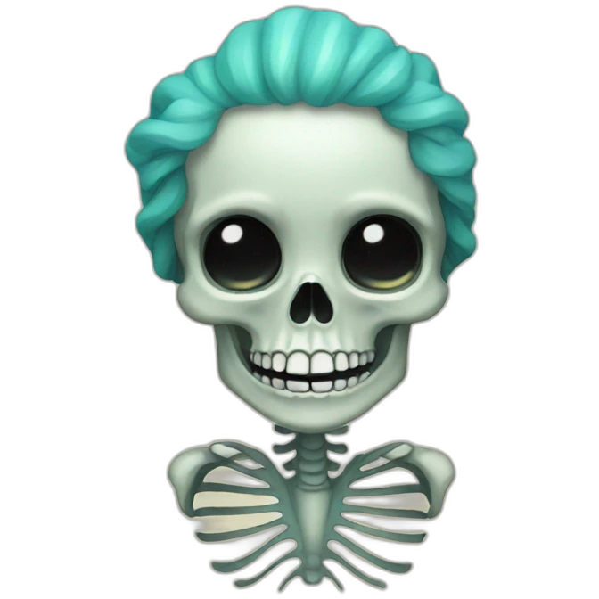 mermaid skeleton emoji