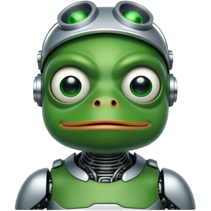 лягушка пепе киборг emoji