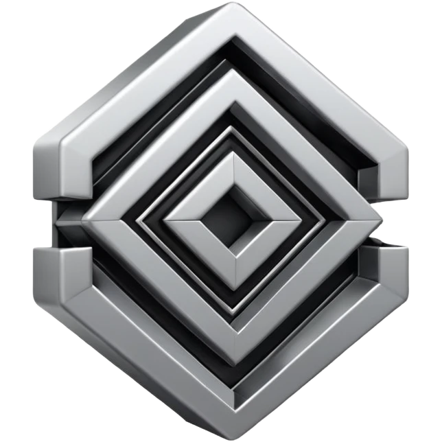 Black and silver design, 3D, extremely detailed design emoji